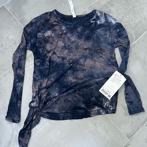 NWT LULULEMON to the point mesh top tie dye